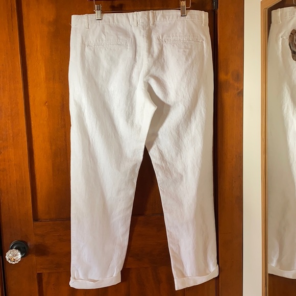 NWT Gap linen Cotten blend khaki style pants w12 - Picture 2 of 9